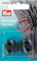 Prym 2 Kordelstopper 2-Loch schwarz
