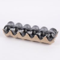 Creativ Company Dekoeier 12er Set Kunststoff schwarz 3.5cm