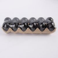 Creativ Company Dekoeier 12er Set Kunststoff schwarz 3.5cm