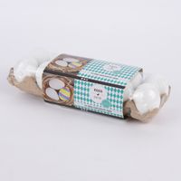 Creativ Company Dekoeier 12er Set Kunststoff weiß 3.5cm