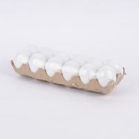 Creativ Company Dekoeier 12er Set Kunststoff weiß 3.5cm