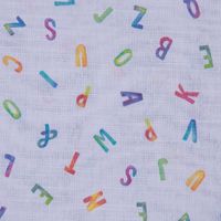 Stores Bleiband Alphabet Buchstaben weiß bunt raumhoch 300cm