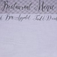 Stores Bleiband Bordüre Bon Appetit Besteck Karo weiß taupe schwarz r