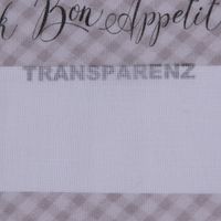 Stores Bleiband Bordüre Bon Appetit Besteck Karo weiß taupe schwarz r