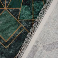 SCHÖNER LEBEN. Tischdecke Art Deko Marble Diamond Marmor grün
