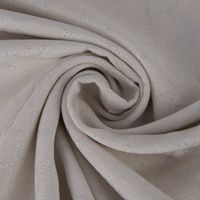 Dekostoff Doubleface Glitzer geometrisch Kreise creme silber 2.80m
