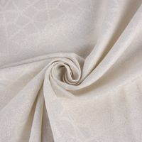 Dekostoff Doubleface Glitzer geometrisch Kreise creme silber 2.80m