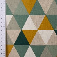 SCHÖNER LEBEN. Tischdecke Dreiecke natur grün gelb div. Größen