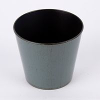 Pflanztopf konisch Kunststoff grau 11x10.5cm