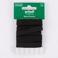 Gummiband Elastikband 12mm schwarz 2m