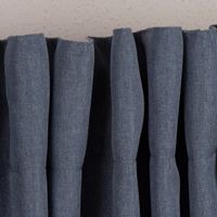 Thermo Vorhang mit Schlaufenband Kälte- und Hitzeschutz einfarbig blau 135x245cm