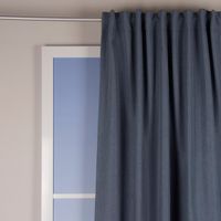 Thermo Vorhang mit Schlaufenband Kälte- und Hitzeschutz einfarbig blau 135x245cm