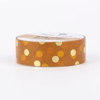 Rico Design Washi Tape Struktur Punkte senfgelb-gold 1.5cmx10m