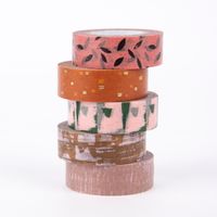 Rico Design Washi Tape 5er Set Struktur bunt 5x10m