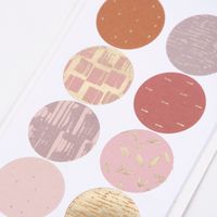 Rico Design Sticker Struktur Mauve rund 4 Blatt 20 Stück