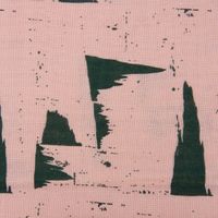 Rico Design Bekleidungsstoff MusselStruktur Muster rosa dunkelgrün 50