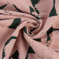 Rico Design Bekleidungsstoff MusselStruktur Muster rosa dunkelgrün 50
