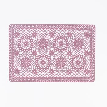Platzset Häkel Floral beere 30x45cm