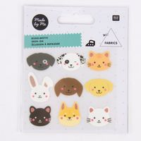 Rico Design Bügelmotivset Tierköpfe 9 Motive bunt