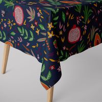 66897-Dekostoff-Ottoman-Canvas-Fruechte-Blumen-Blaetter-blau-bunt-1-40m-Breite-KW21-109458Capture0205Tischwaesche.jpg Dekostoff Ottoman Canvas Früchte Blumen Blätter blau bunt 1.40m