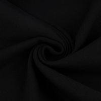 Strickschlauch Organic Bio Bündchenstoff uni schwarz 35cm Breite