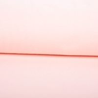 66977-Buendchenstoff-Schlauchware-Organic-Bio-fein-einfarbig-Hellrosa-35cm-Breite-IMG-0061.jpg Stoff in zartem Rosa gefaltet zeigt glatte Textur und gleichmäßige Farbe.