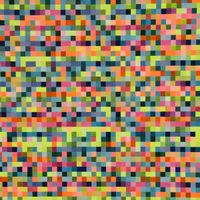 Dekostoff Doubleface Wendestoff Kästchen Pixel Neon Farben bunt 1.4m