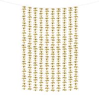 Deko Vorhang Blumen gold 100x210cm