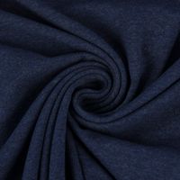 Baumwolljersey Jersey Recycling uni jeansblau meliert 1.5m Breite