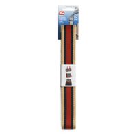Prym Gurtband für Taschen 40mm beige/blau/rot gestreift 3m