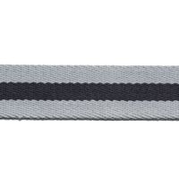 Prym Gurtband für Taschen 40mm grau/blau gestreift 3m