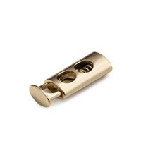 Prym Kordelstopper 2-Loch new gold 2 Stück