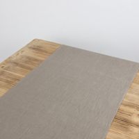 Leinentischläufer Tischläufer Erik 1-lagig 47x150cm steingrau