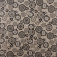 SCHÖNER LEBEN. Vorhang Mandalas natur grau 245cm oder Wunschlänge