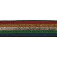 Gummiband Elastik Lurex Regenbogen Farben Breite 2.5cm