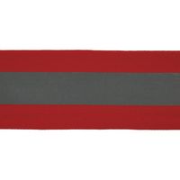 Ripsband reflektierend Reflektionsband rot silber Breite 5cm