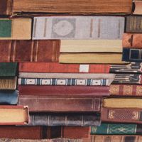 SCHÖNER LEBEN. Kissenhülle Digitaldruck Bücher Books bunt 40x40cm