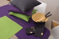 Leinentischdecke Tischdecke "Erik" 150x200cm aubergine