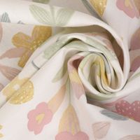 Gardinenstoff Dekostoff Baumwolle Betty Bon Bon Blumen pastell rosa 14