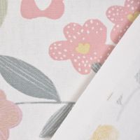 Gardinenstoff Dekostoff Baumwolle Betty Bon Bon Blumen pastell rosa 14
