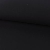 Baumwolljersey Jersey Recycling einfarbig schwarz 1.5m Breite
