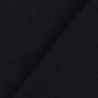 Baumwolljersey Jersey Recycling einfarbig schwarz 1.5m Breite