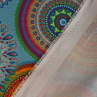 SCHÖNER LEBEN. Tischläufer Outdoor Mandalas türkis mulitcolor