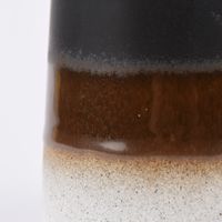 Sass & Belle Tasse Mojave glasiert Steinzeug schwarz braun weiß 350ml