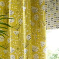 Fryett`s Englischer Dekostoff Baumwollstoff Blumen abstrakt grau 138cm