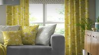 Fryett`s Englischer Dekostoff Baumwollstoff Blumen abstrakt grau 138cm