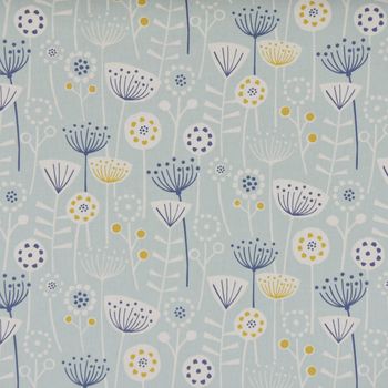 Fryett`s Englischer Dekostoff Baumwollstoff Blumen abstrakt mint 138cm