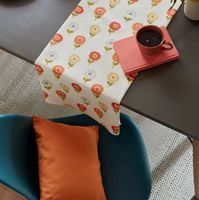 Fryett`s Englischer Dekostoff Baumwollstoff Blumen beige orange 138cm