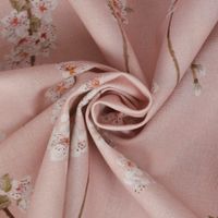 Dekostoff Baumwolle Mandelblütenzweige rosa 140cm
