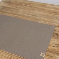 Leinen-Tischset Platzset Erik 1-lagig 37x50cm steingrau